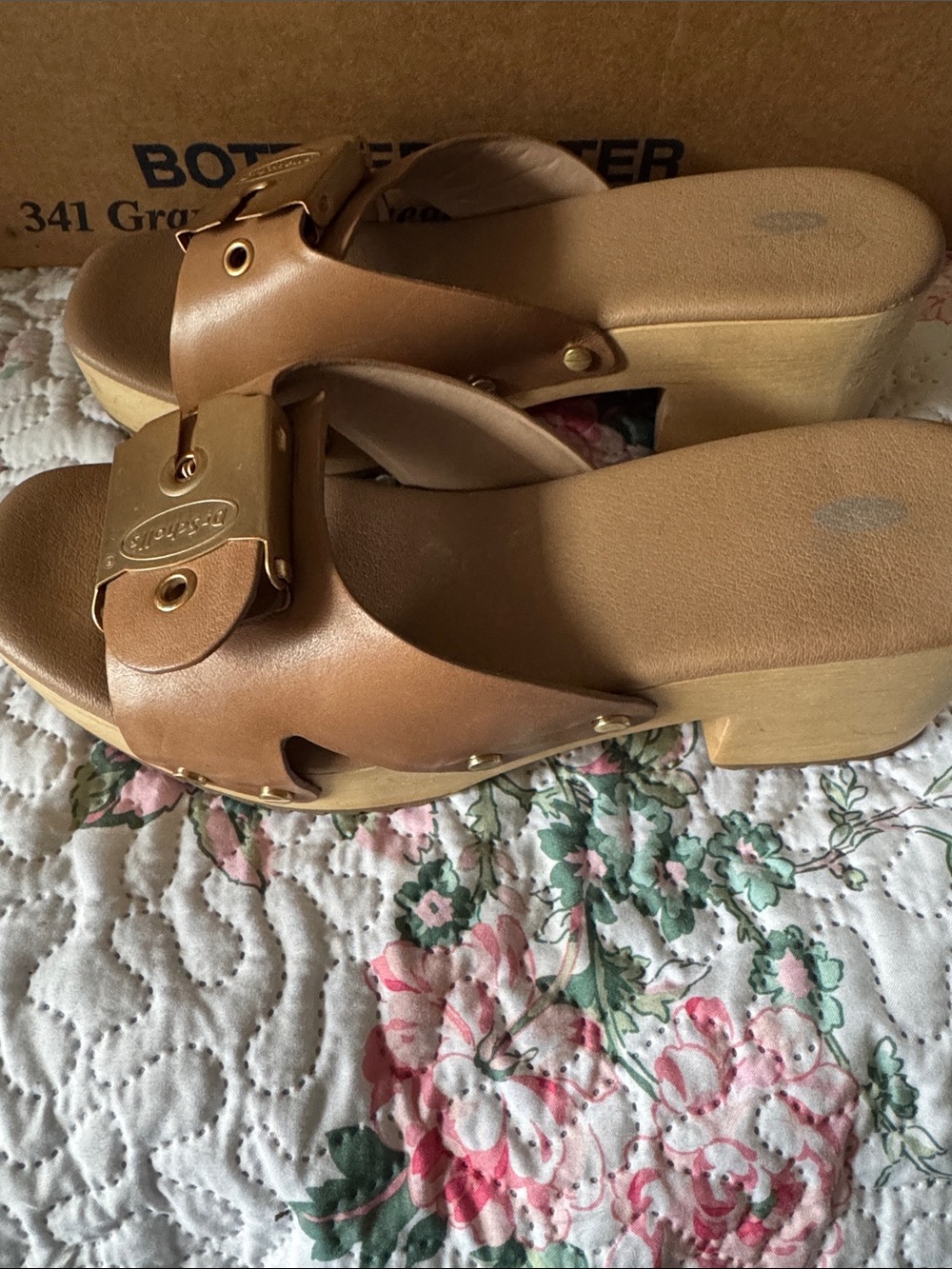 Dr Schols Platform Slide Sandals in Tan - Women 7